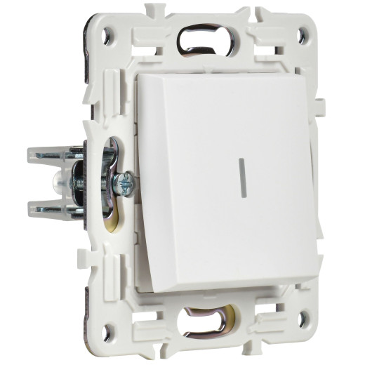 SKANDY Выключ. 1-кл. прох. с инд. 10А SK-V08W арк. бел. IEK