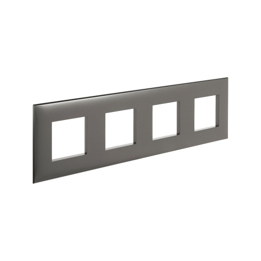 Рамка 4 поста (8 мод.), Avanti, серый жемчуг