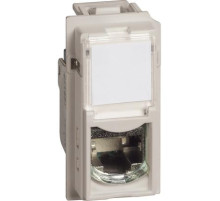 BT Living now Песочный Механизм Розетка компьютерная RJ45 cat6a UTP 1 мод.