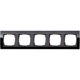 Gira Event Clear Черный/Антрацит Рамка 5-ая