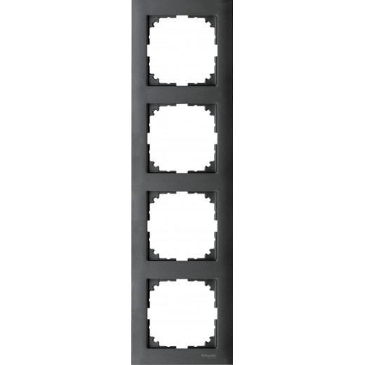 MERTEN M-Pure РАМКА 4 поста, АНТРАЦИТ, SM