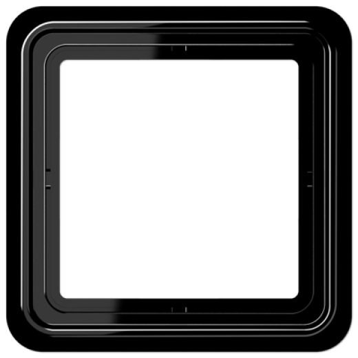 Рамка для вертикальной и горизонтальной установки, 1 пост, дюропласт, черный, CD500