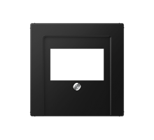 JUNG A Flow/A 550 Черный матовый Накладка на USB зарядные устройства и TAE-розетки с видимым винтом