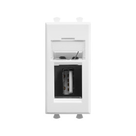 DKC Avanti USB 2.0 розетка модульная, тип А-А, 