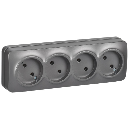 GLORY Роз. 4-я без з/к/ш о/у 10А РС24-2-ХСм сталь м. IEK