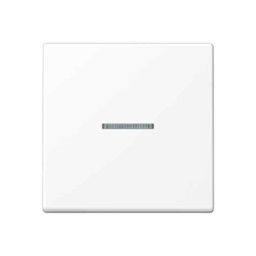 Клавиша для балансирных выключателей с окошком, дюропласт, белый матовый