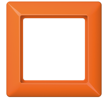 JUNG AS 500 Оранжевая Рамка 1-ая ударопрочная