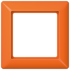 JUNG AS 500 Оранжевая Рамка 1-ая ударопрочная