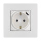 Розетка с заземлением с USB тип C - Legrand Etika - со шторками 16А 250В 1500мА 7,5Вт безвинтовые зажимы - белый