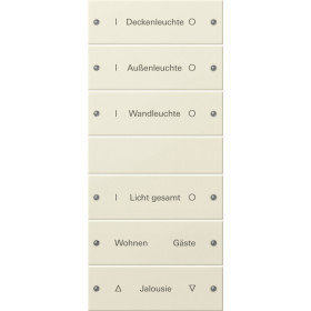 Gira Набор клавиш 6-местный (3+3),  ГРАВИРОВКА