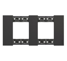 BT Living now Черный Рамка немецкий стандарт 2 поста (2+2 мод).