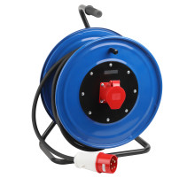 ЭРА Удлинитель силовой IND380-RM-1e-5x2,5-20m-IP44 на 380В на катушке 1 розетка CEE 5P 20м КГ 5х2,5 32A IP44