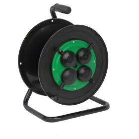 ЭРА Катушка пластиковая RP-4e-IP44 для подключения провода 4 розетки c заземлением с защитными крышками