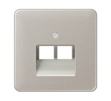 JUNG CD 500/CD plus Платина Накладка 2-ой наклонной ТЛФ/комп розетки