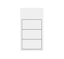 Simon 100 Белый матовый Кит 2 поста, фронт. 1 рамка вертикальная + 3 клавиши выключателей