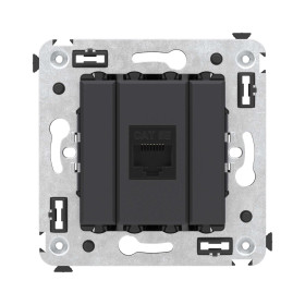 DKC Avanti Компьютерная розетка RJ-45 без шторки в стену, кат.5е одинарная, 