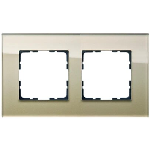 Рамка 2-постовая, стекло  Champagne Gold