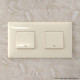 Рамка 2 поста (4 мод.), Avanti, ванильная дымка