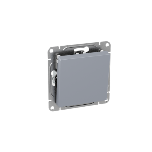 Механизм выключателя, одноклавишный, алюминий Эпика EKF