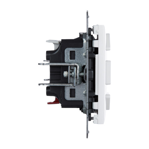 SUNO. Переключатель кнопочный для жалюзи и рольставней 6А 250В. Безвинтовые зажимы. Цвет 