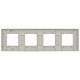 SKANDY Рамка 4-мест. SK-F04S сереб. IEK