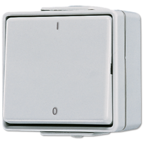 JUNG Выключатель двухполюсный,  для накладного монтажа IP44