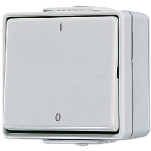 Выключатель двухполюсный,  для накладного монтажа IP44