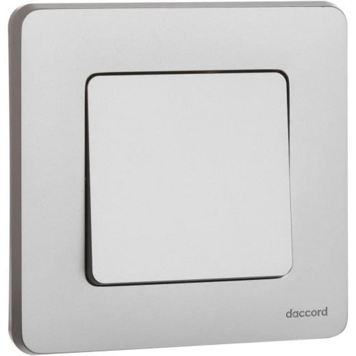 Переключатель одноклавишный IP44 - Legrand/Daccord Inspiria - 10АХ 250В безвинтовые зажимы - алюминий