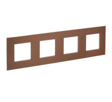 IEK SKANDY Металл Шоколад Рамка 4-ая SK-F34Br