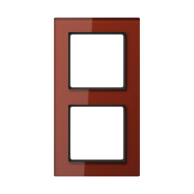 JUNG A creation Стекло Красный Оксид Рамка 2-ая