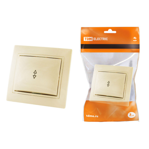 Выключатель на 2 направления 1 кл. 10А (основание керамика) сл. кость 