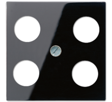 JUNG Крышка для SAT-TV-розетки с 4-мя гнездами черный