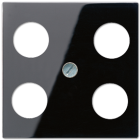 JUNG Крышка для SAT-TV-розетки с 4-мя гнездами черный