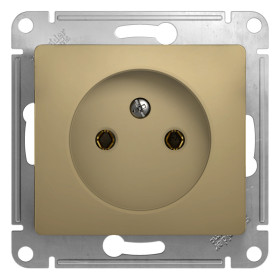 Systeme Electric Glossa Титан Розетка б/з