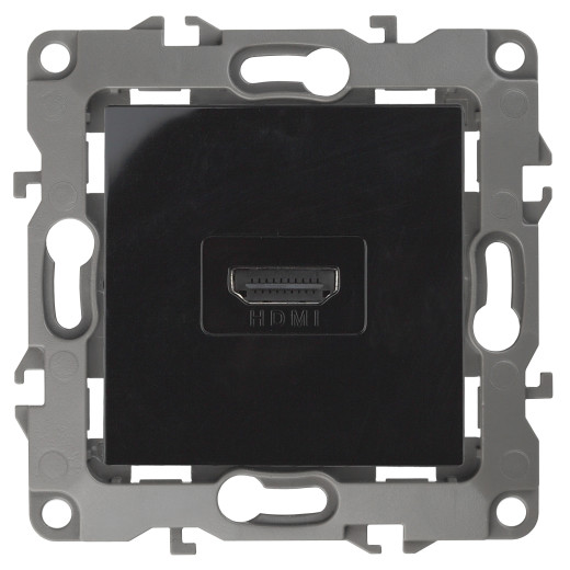 Розетка ЭРА Серия 12 12-3114-06 HDMI IP20 чёрный