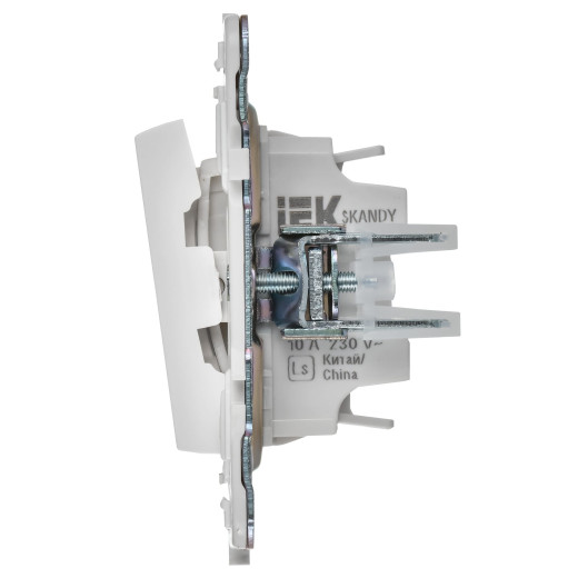 SKANDY Выключ. 2-кл. прох. с инд. 10А SK-V10W арк. бел. IEK