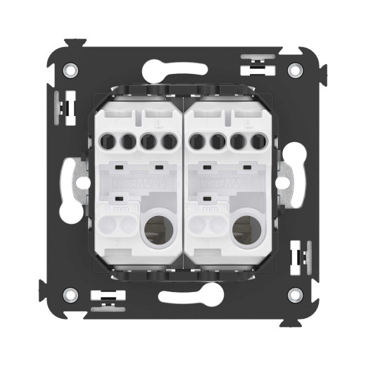 Инвертор двухклавишный в стену, Avanti, ванильная дымка