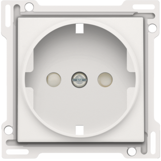 Накладка розетки с шт., с/з, белый