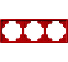 Gira S-Color Красный Рамка 3-ая