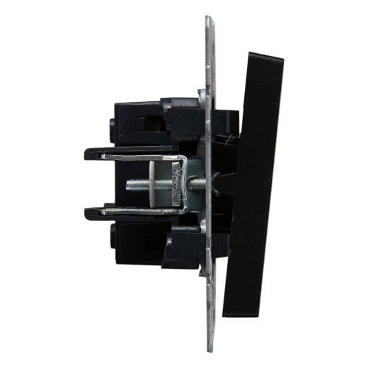 BRITE Выключ. 1-кл. прох. 10А ВС10-1-6-БрЧ черн. IEK