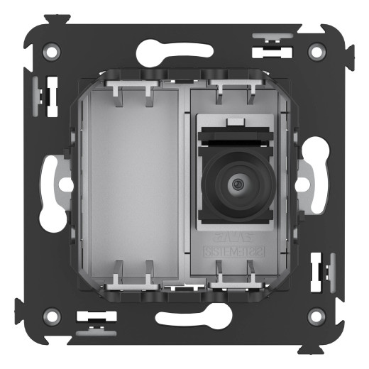 Розетка TV одиночная в стену, Avanti, закаленная сталь