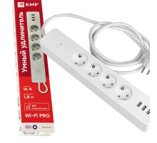 EKF Connect Умный удлинитель PRO Wi-Fi c USB.