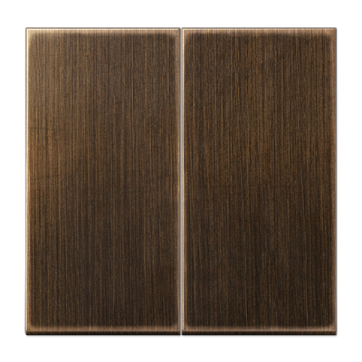 Двойная клавиша для балансирных механизмов выключателей (кнопок), в комплекте с CD95HP (крепежный элемент), металл, латунь antik, Messing