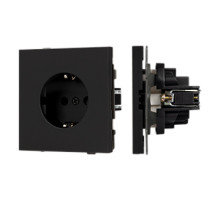 Arlight Механизм электрической розетки SCT-TENDO-MEU1-SFPL-BK (230V, 16A) (-)