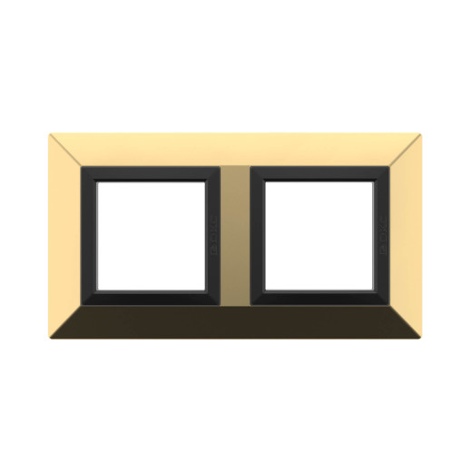 Рамка из металла 2 поста (4 мод.), Avanti, золотая