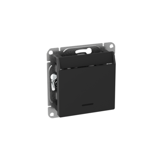 Механизм выключателя, карточный, с подсветкой, чёрный Эпика EKF