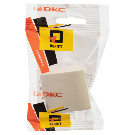 Вывод кабеля модульный, Avanti, ванильная дымка, 2 модуля