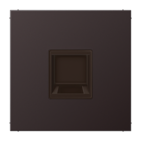 JUNG Плата (фиксация защёлкиванием) для одного модуля металл дарк