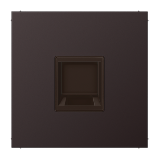 Плата (фиксация защёлкиванием) для одного модуля, металл, дарк