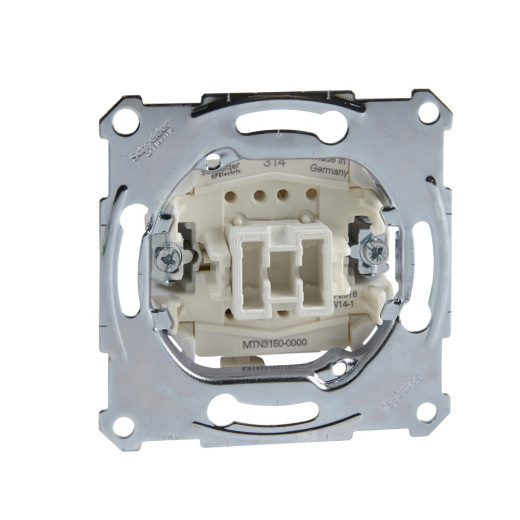 MERTEN МЕХАНИЗМ 1-полюсного кнопочного выкл. с самовозвратом, з/к 10AХ, QF